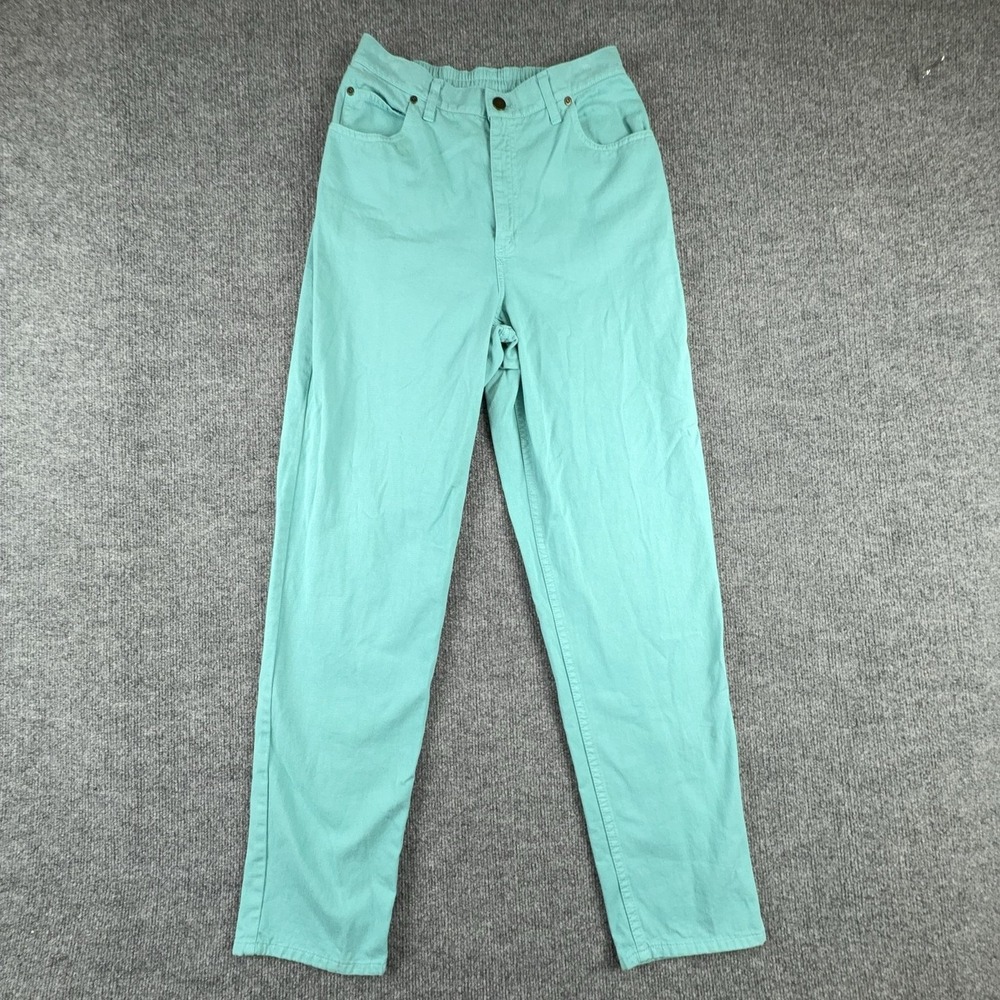 Nordstrom Chino Pants Womens 8 Green Twill Elastic Waist Pockets Casual Relaxed